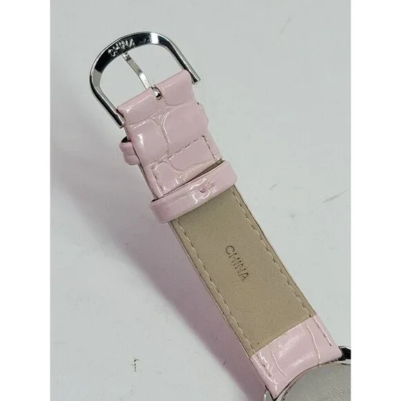 Adrienne Quartz ADR057 Womens Watch Pink Band Diamond Jewel Trim New Battery - Picture 11 of 13